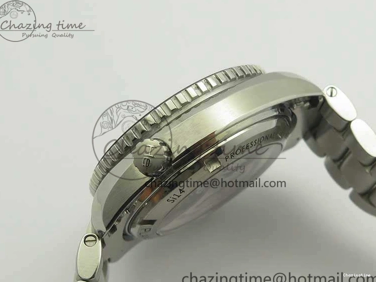 0423 Sleek Planet Ocean Professional Ceramic Bezel 42mm 1:1 MK Best Edition Silver Markers On SS Bracelet A 8085